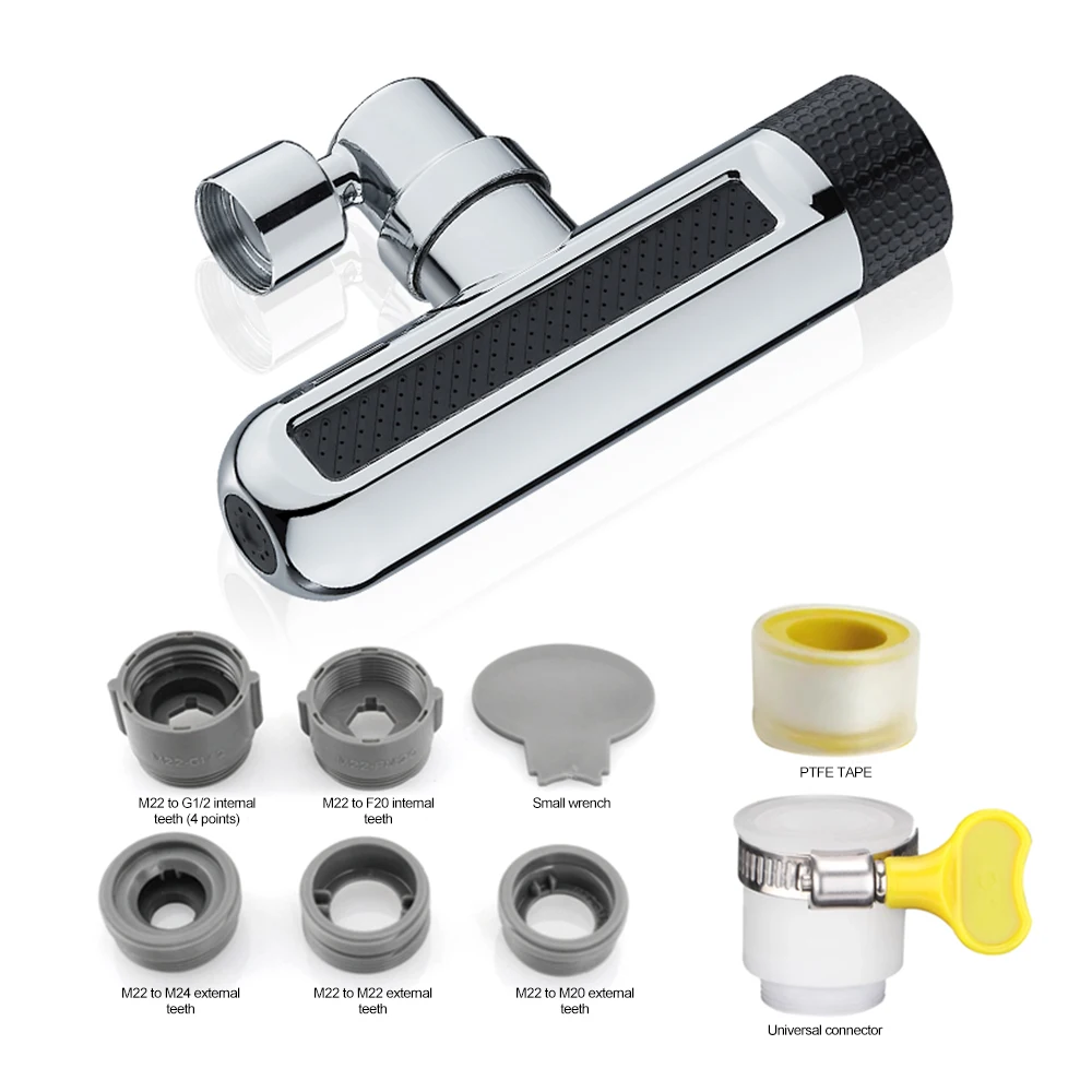 

6-режимный кухонный смеситель, водопад, распылительная головка, диффузор, экономия воды, насадка, смесители, разъем для крана, аксессуары для крана, барботер