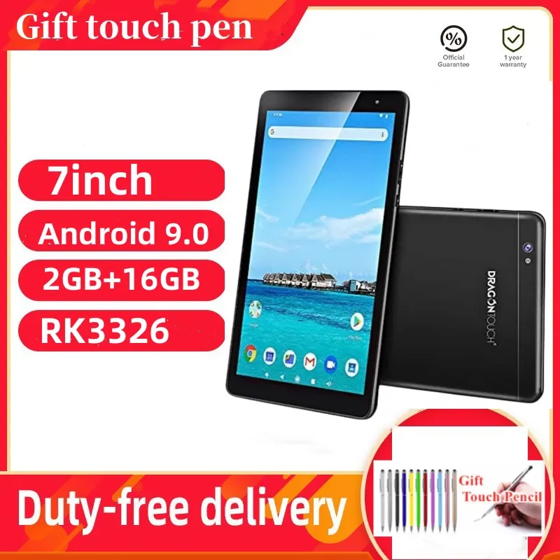 

2023 New Global Version Android 9.0 2G+16GB Tablets 7 Inch 3000mAh Tablet PC Dual Camera Tab Computer 1024 x 600 IPS DTM7