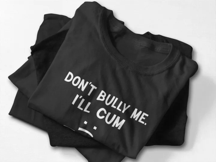 Футболка с надписью Don't Bully Me I Will | Мужская одежда