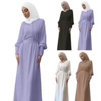 ramadan muslim hijab dress abayas for women chiffon abaya dubai turkey islam clothing waist double layer kaftan robe longue