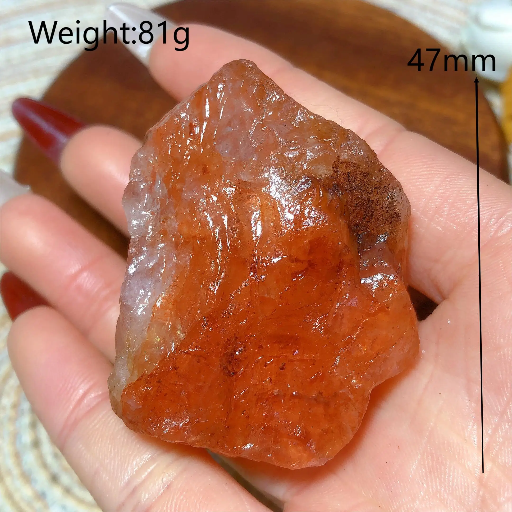 

Радужный огненный кварц камень