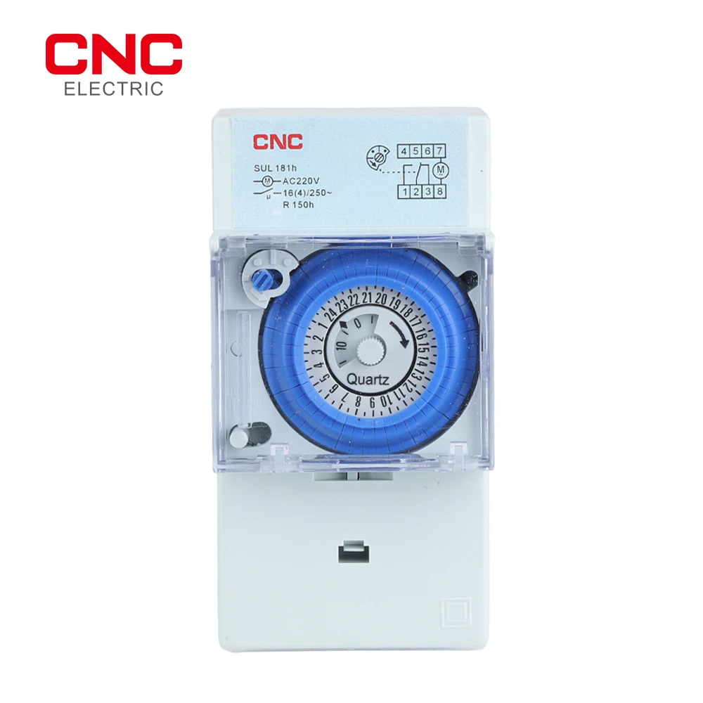 CNC SUL181h Mechanical Timer 24 hours Time Switch Relay Electrical Programmable Timer Din Rail Timer Switch