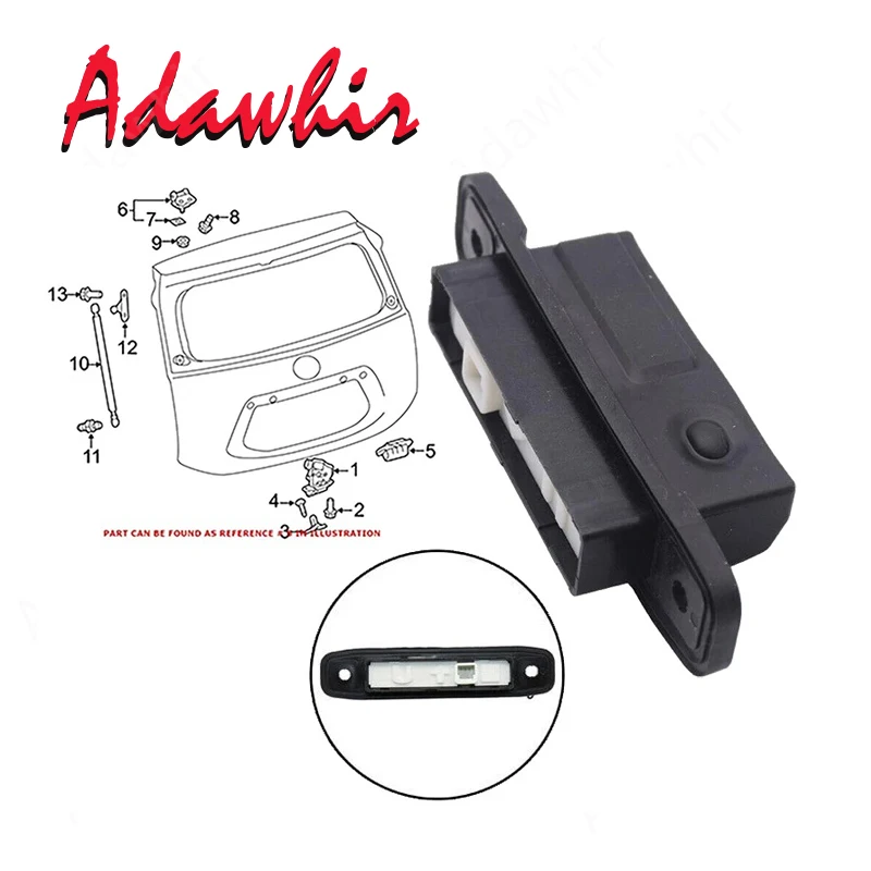 Фото Кнопка управления задней дверью багажника 84840-28040 для Toyota Yaris, Prius, RAV4, Land Cruiser, Verso, Lexus №1