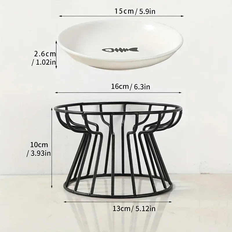 Керамическая миска для домашних животных кошек в скандинавском стиле