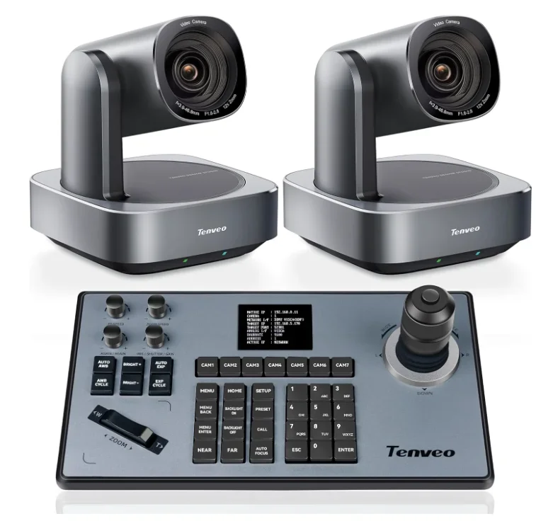 TEVO-VL12U (2 шт.) + KB200 2D и 3D шумоподавление 12-кратный оптический зум джойстик камеры