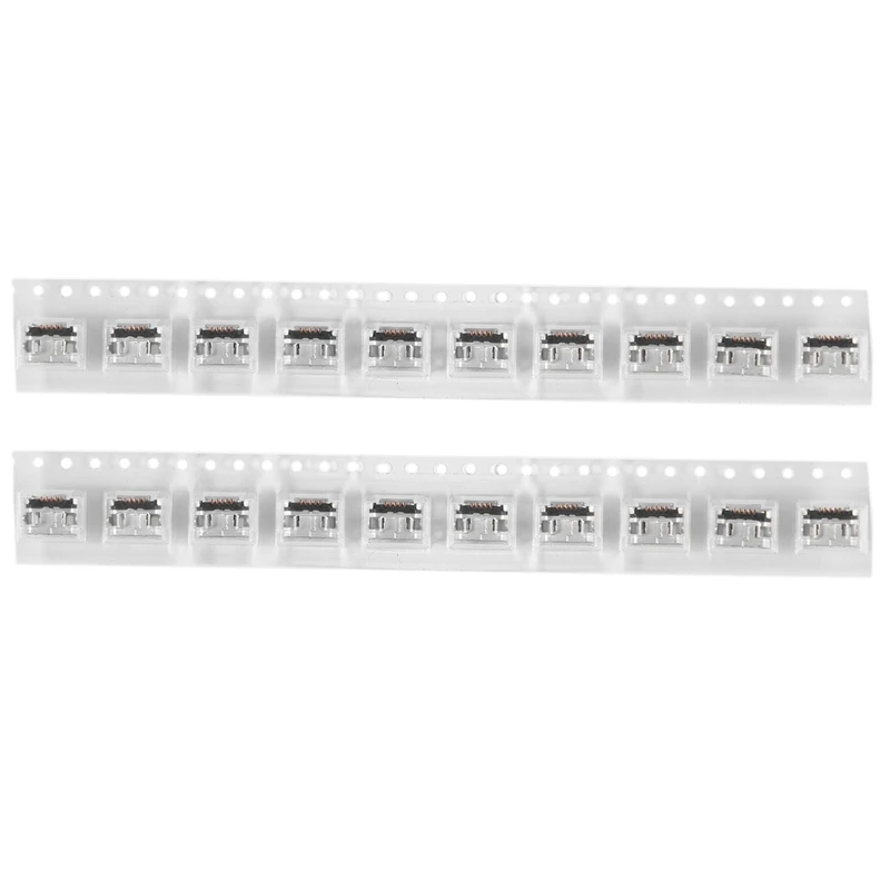 

100 шт., разъем Micro-USB типа B, 5 контактов