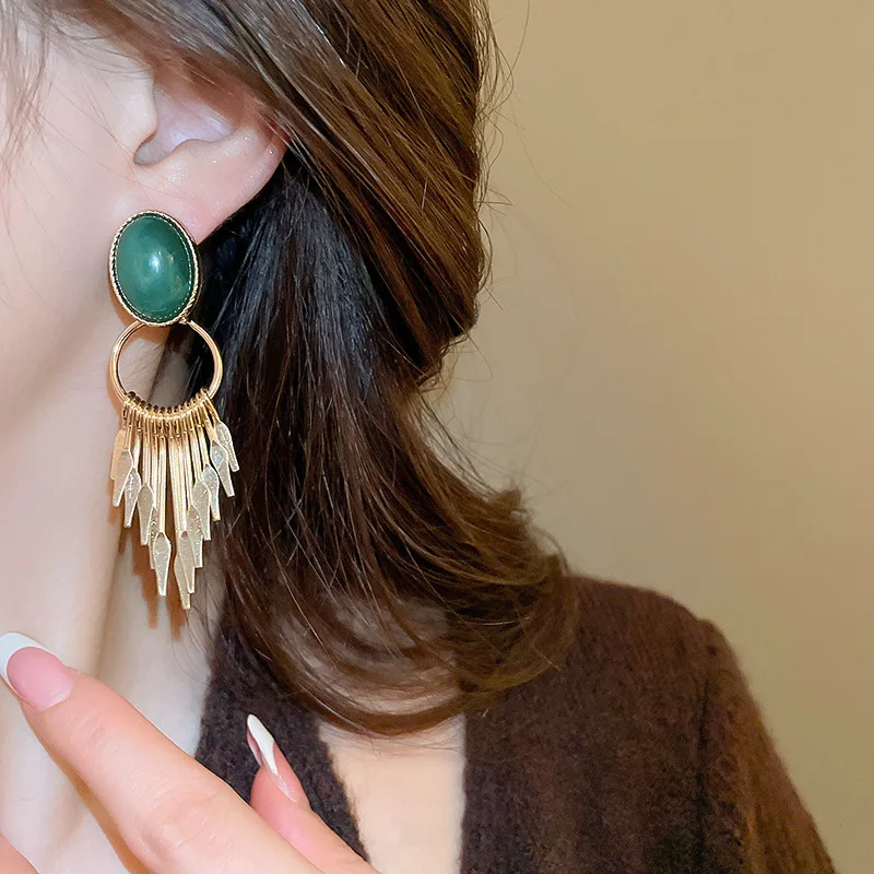 NISHIZAWA средневековый стиль полимерные серьги с кисточками индивидуальный дизайн