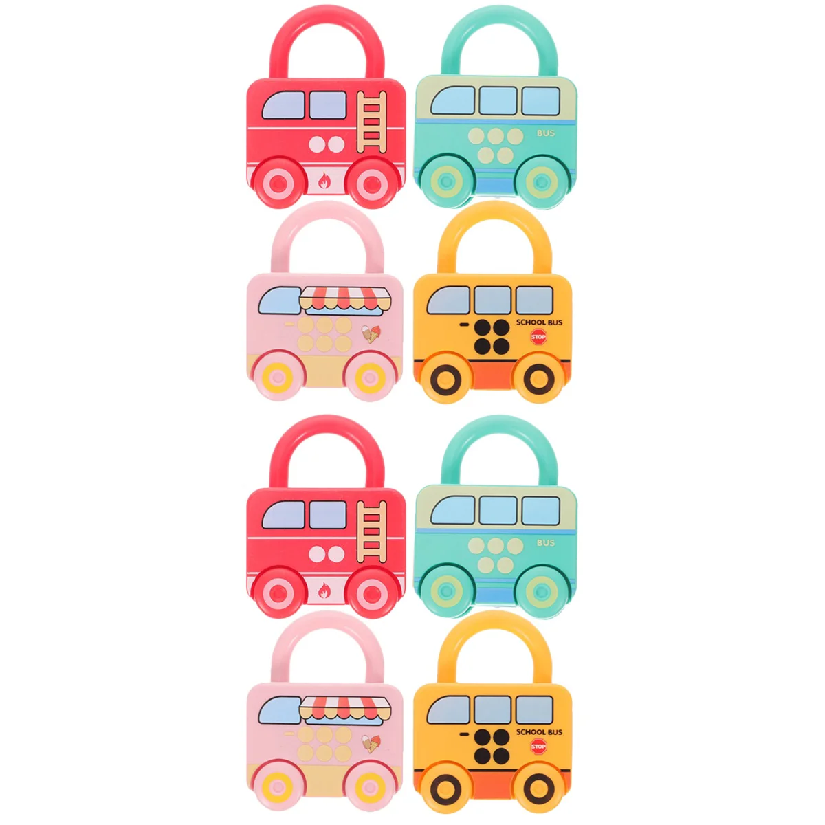 

8 pcs Kids Lock and Key Matching Unlocking Preschool Learning
