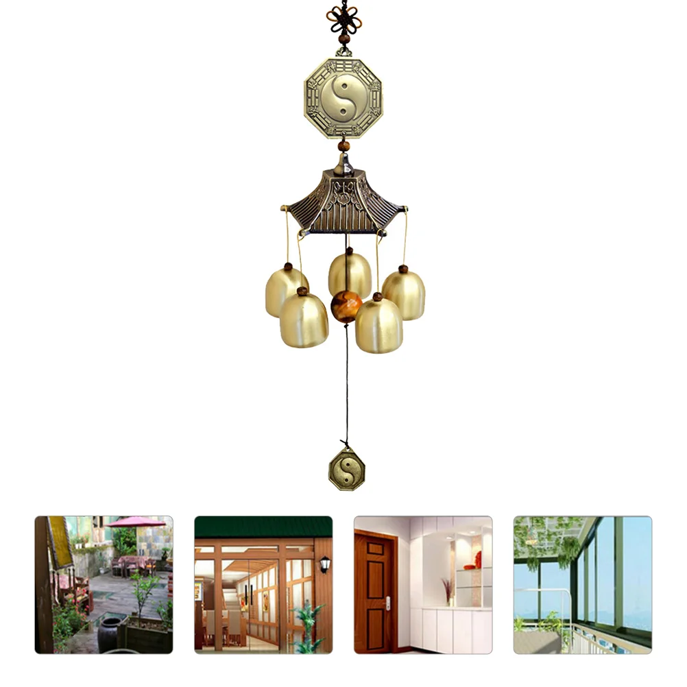 

Wind Chime Bell Chimesoutdoor Vintage Chinese Garden Japanese Luck Good Lucky Fengshui Memorial Statue Charms Backyard Mirror