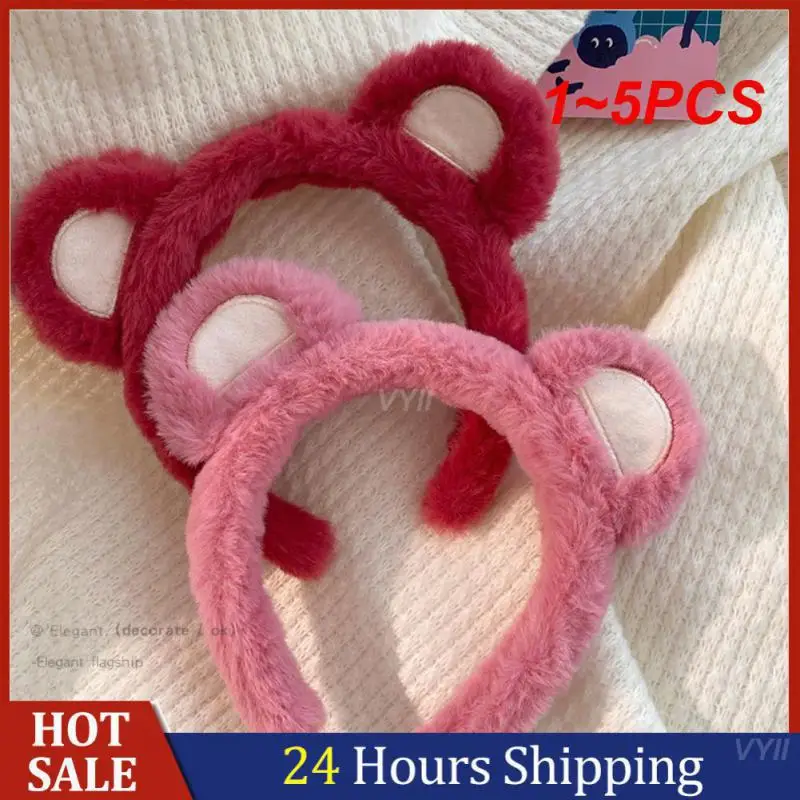 

1~5PCS Headband No Ear Restriction Paired With Cute Cartoons Hair Band Headwear Womens Hair Accessories And Headbands