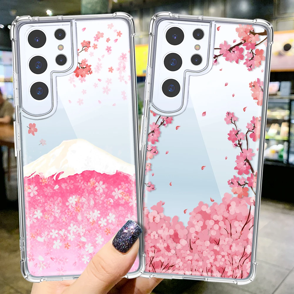 

Flower Floral Shockproof Case for Samsung Galaxy S21 S22 S20 S10 Plus Ultra S20 FE A52 A52S 5G NOTE 20 10 Plus Soft TPU Cover