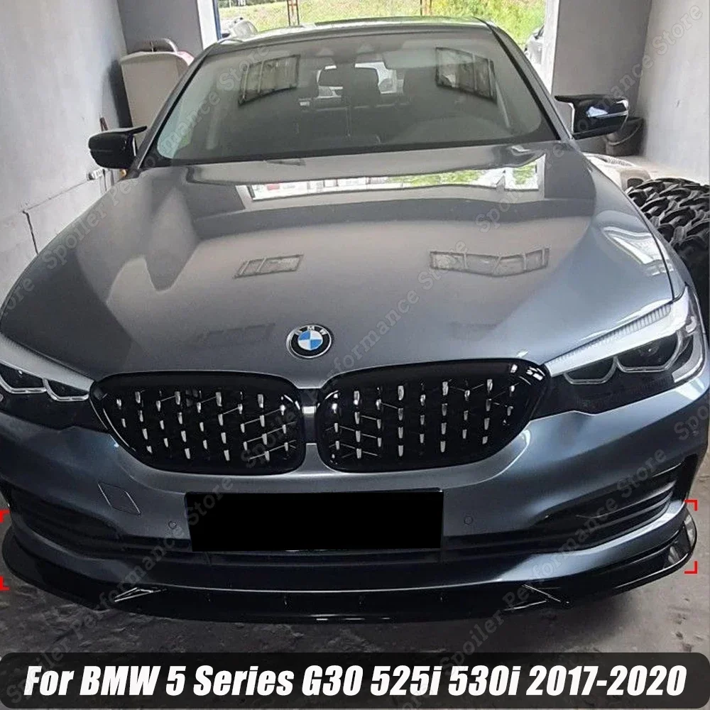 Для BMW 5 серии G30 525i 530i 2017-2020 автомобильный передний бампер спойлер лезвие для губ