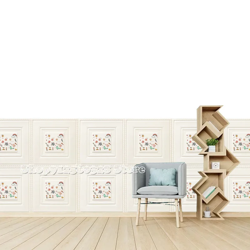 Самоклеящиеся 3d Трехмерные настенные наклейки декоративные мягкие Настенные