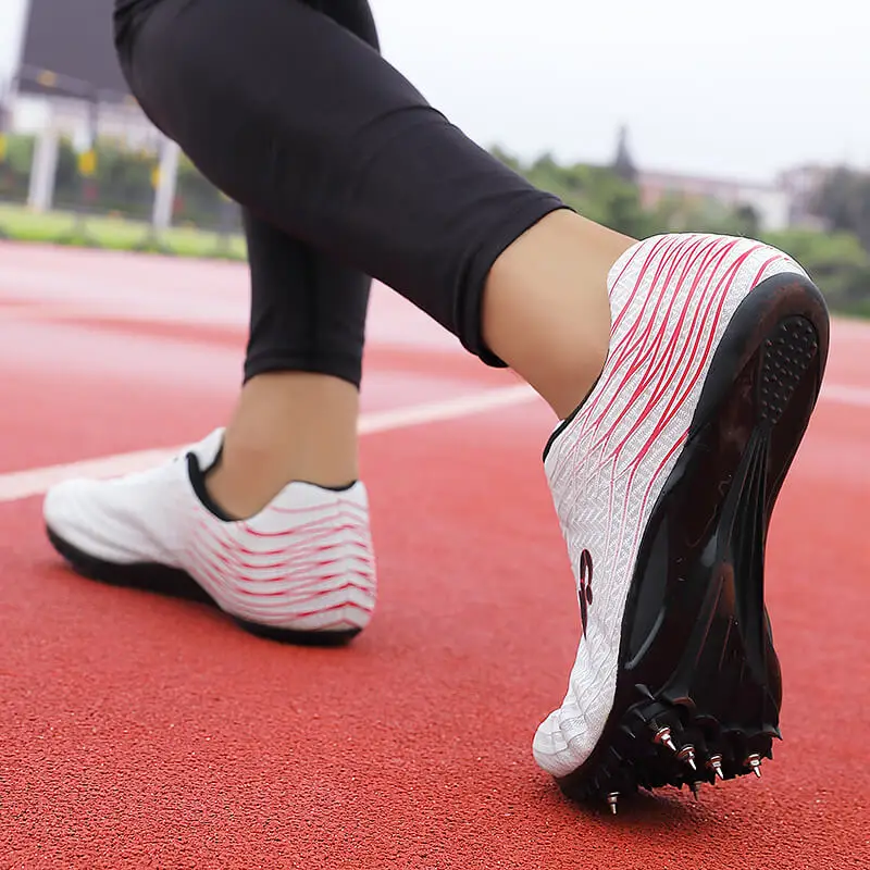 Men Track and Field Shoes Track Spike Running Sprint Shoes Lightweight Soft Professional Training Shoes Athletic Shoes