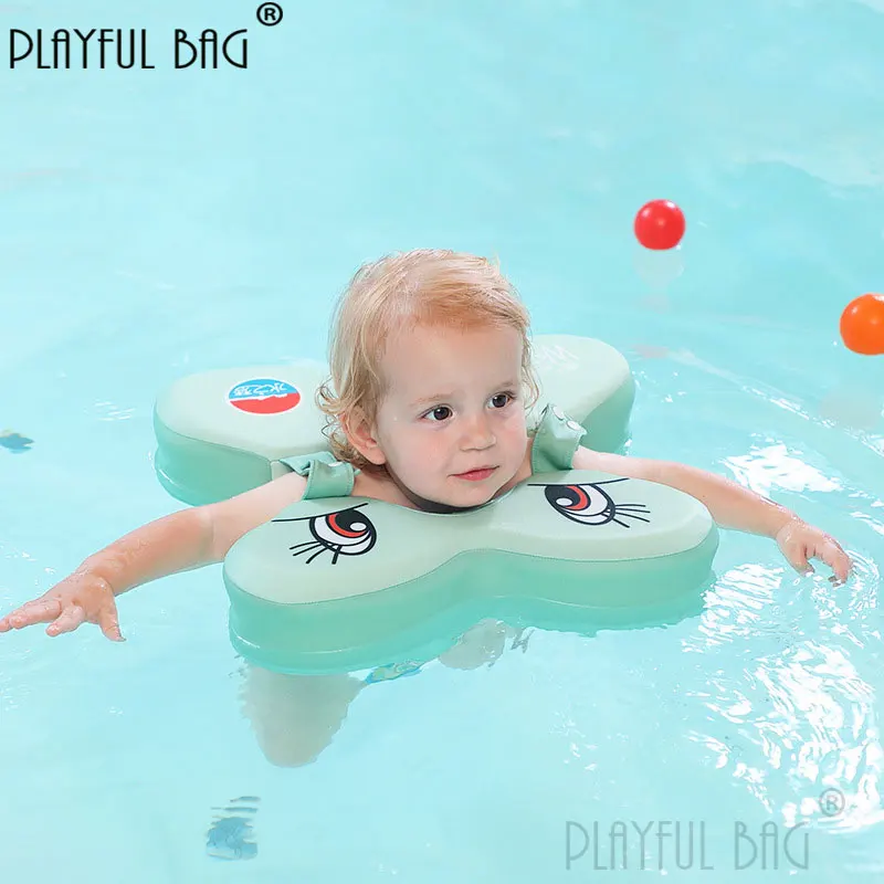 Playful bag Baby swimming ring No need inflate Indoor Baby play water ring Buoyancy swimsuit Children swim protection E150