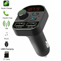 in car bluetooth fm transmitter radio microphone mp3 wireless adapter car kit usb charger