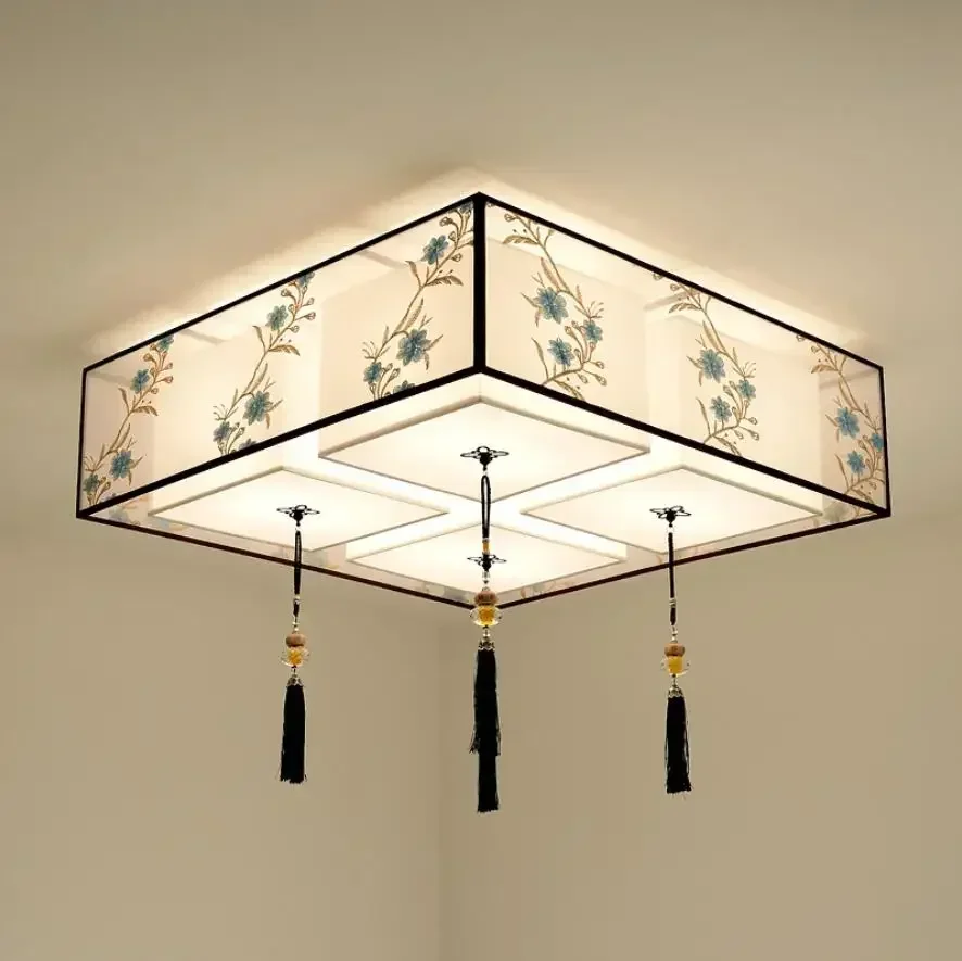 Новая потолочная лампа в китайском стиле для гостиной круглая спальни