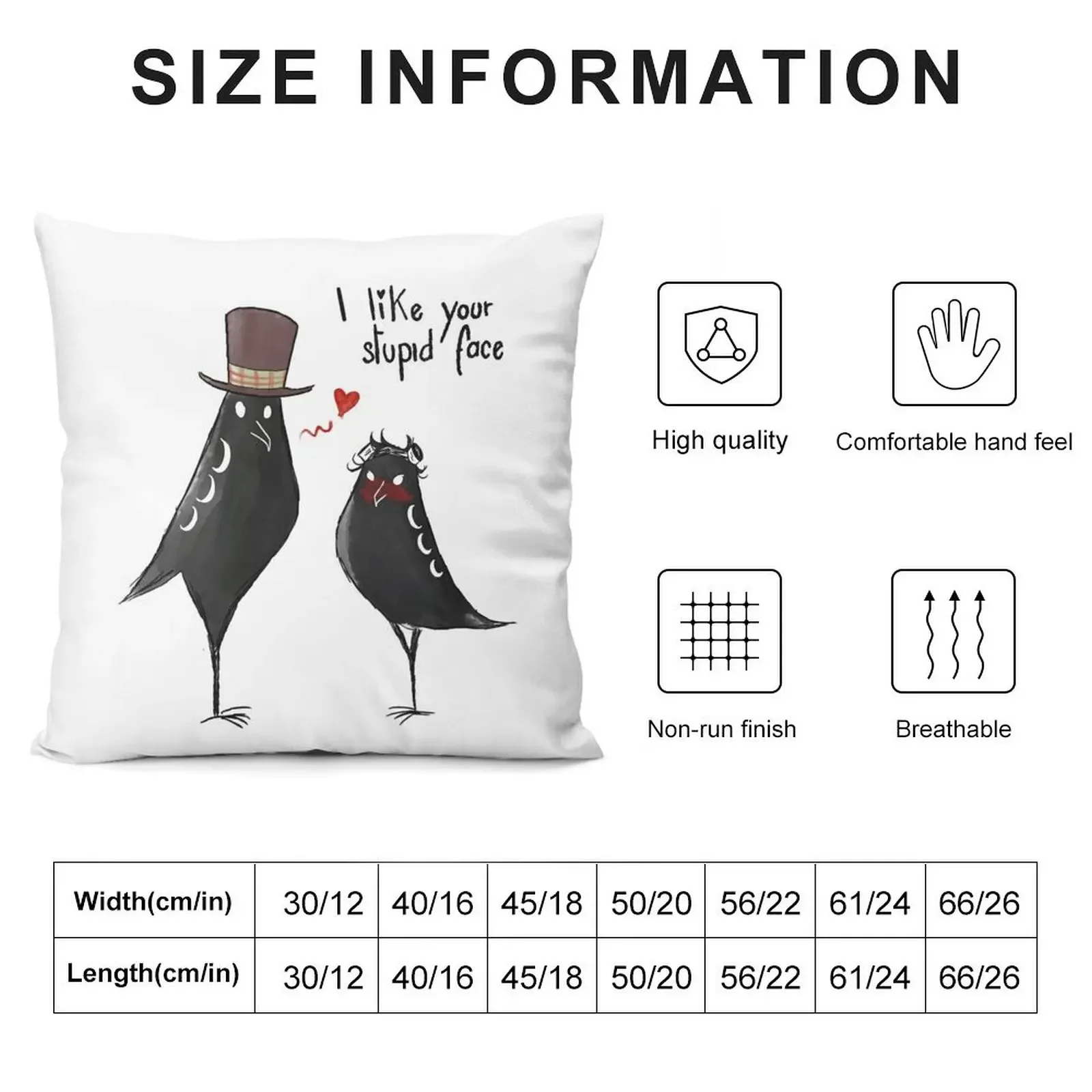 Наволочка Wesper &quotМне нравится твое глупый лицо&quot