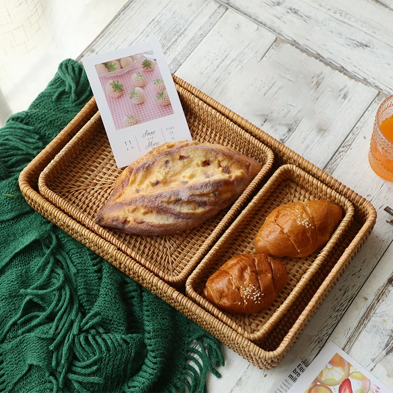 

Плетеная корзина для хлеба, фруктов и завтрака