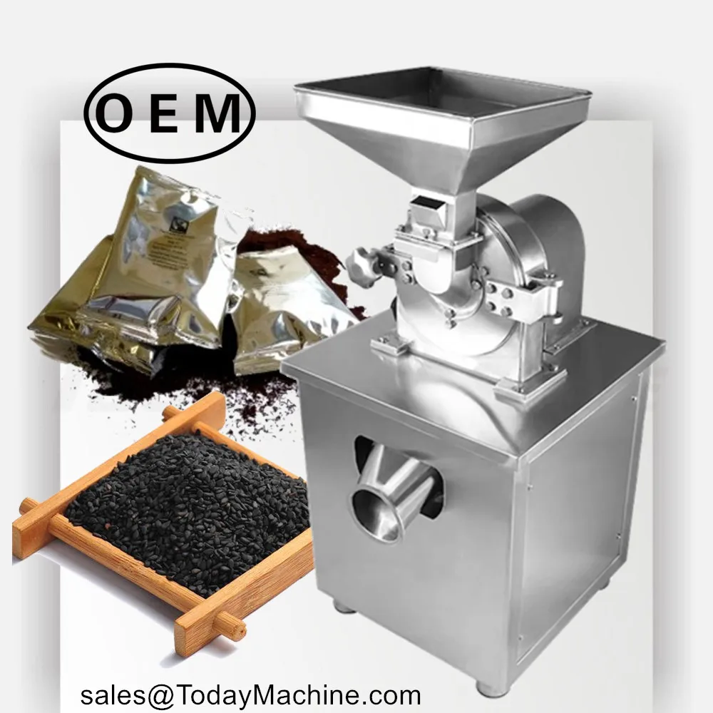 Ginger Ginseng Soybean Cocoa Coffee Bean Salt Sugar Powder Grinding Machine
