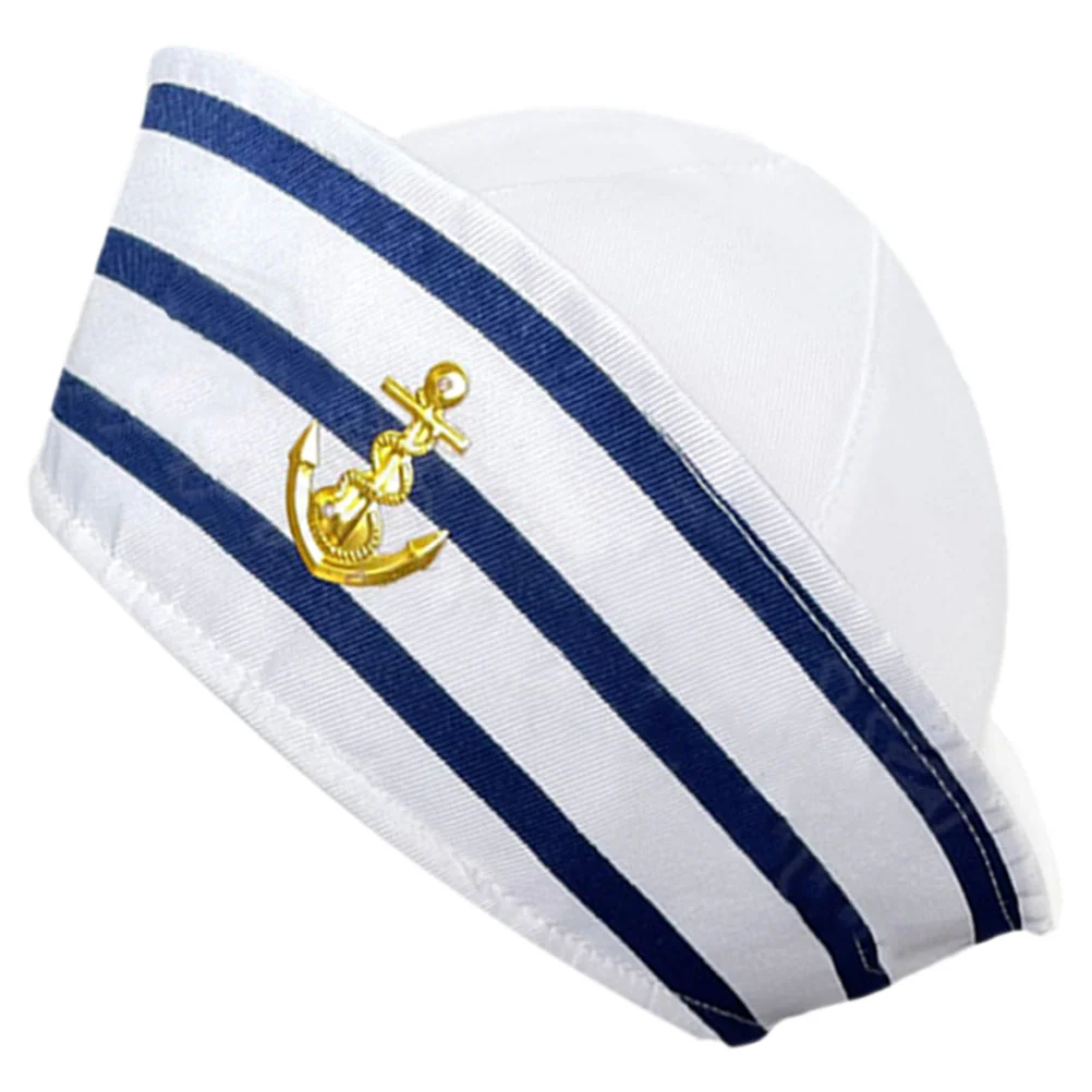 

Sailor Hat Para Hombres Captain Adult Men Polyester (polyester Fiber) Decoration Captains Boat Miss Boating Cosplay