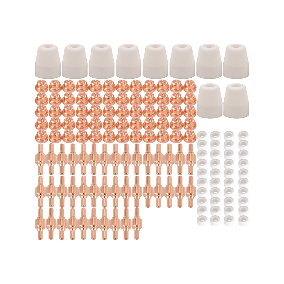 

150Pcs PT-31 Air Plasma Cutting Nozzle Electrode Consumables Fit CUT-40 CUT-50D CT-312