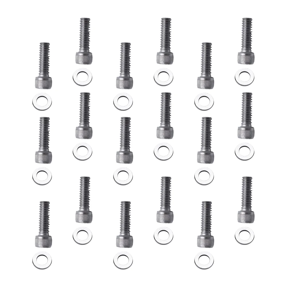 

16pcs Fixing Bolts Repairing Bolts Stainless Steel Bolts Industry Screw Bolts Stainless Steel Hexagon Bolts