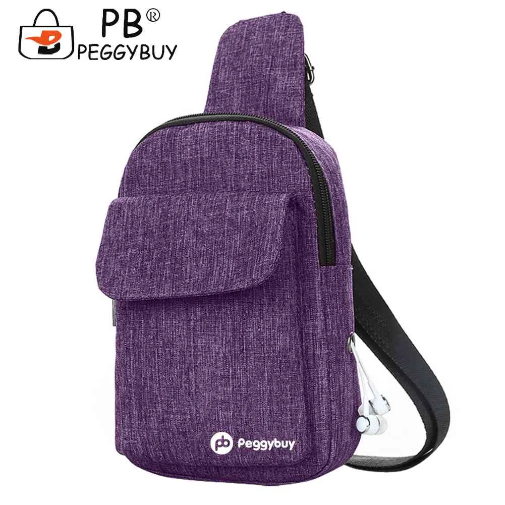 

Canvas Chest Packs for Men/Women Casual Phone Pure Color Leisure Crossbody Shoulder Messenger Sling Bag for Men/Women Portable