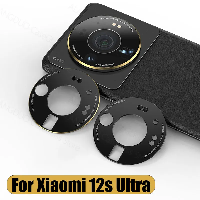 

Matte Camshield Metal Lens Hole Cover for Xiaomi Mi 12S Ultra Alloy Camera Bezel Protection Case Screen Protector Film Sticker