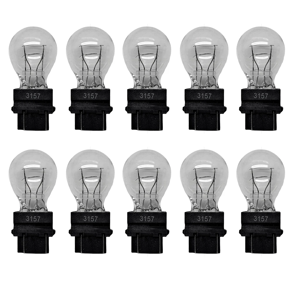 

Direct Replacement 3157 Brake Light Bulbs 3357 Brake Light Quartz Glass Reverse Light Tail Light Turn Signal 12V 3000K