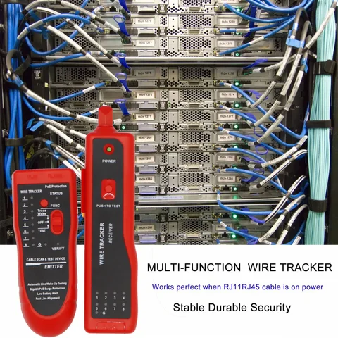 RJ11 RJ45 Щипцы Cat5 Cat6 Тестер сетевого кабеля локальной сети Трекер телефонных проводов Доступны три цвета тестер кабеля