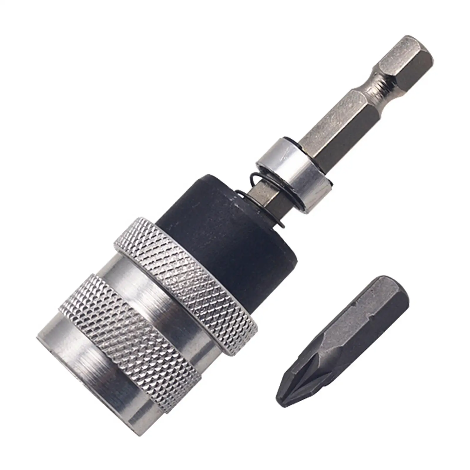 

70mm Quick Release Screwdriver Drill Bit Holder Pivoting Quick Adapter