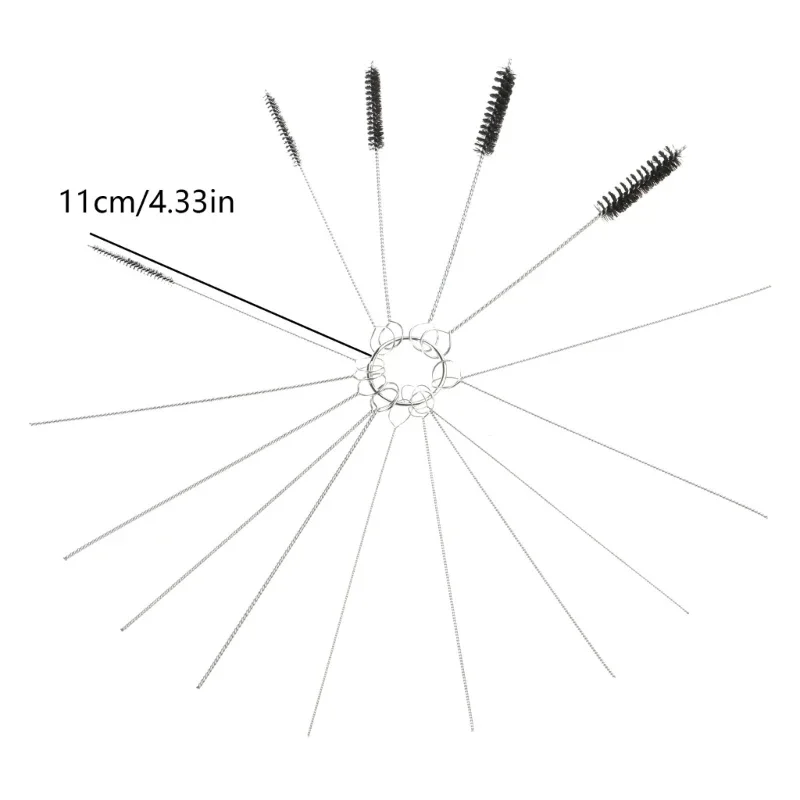 Высокоэффективный набор игл для чистки карбюраторов 15 размеров щетка удаления