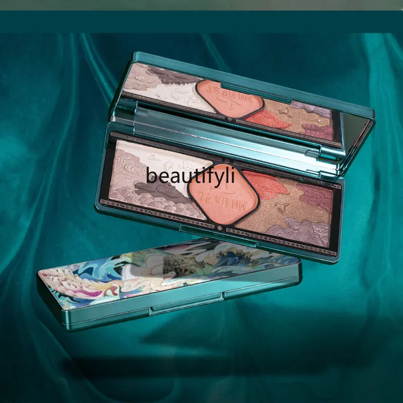 

Пластина для теней для век yj, глянцевая, перламутровая резка