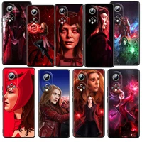 scarlet witch marvel for honor 60 50 20 se pro x30 10x 10i 10 9x 9a 8x 8a lite soft silicone tpu black phone case cover fundas