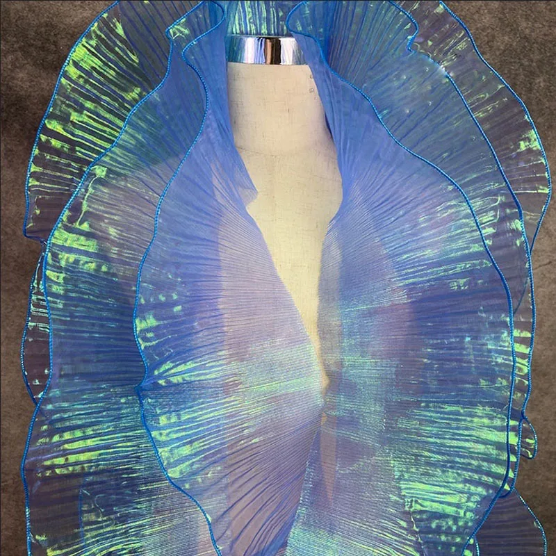 

HYZELY Ткань с кружевом "Русалка" для свадебного декора 15 см