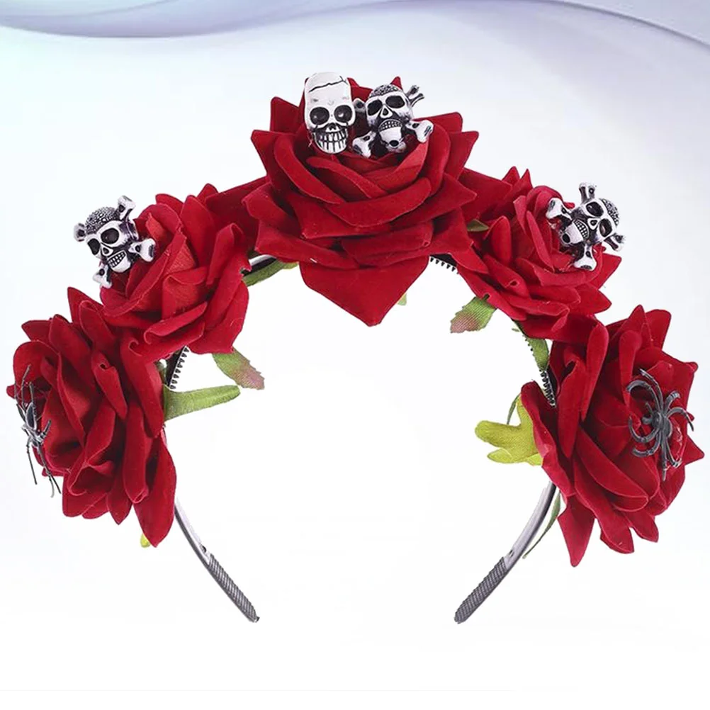 

Hair Spider Pumpkin Bow Headband Pointy Witch Hat for Party Decor Costume