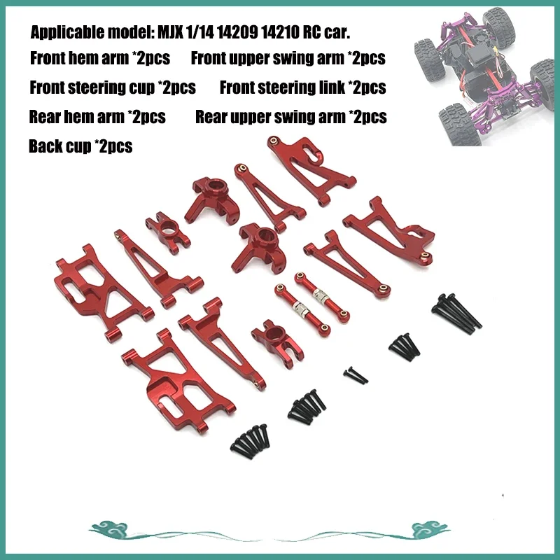 MJX-piezas De Metal Para Coche A Control Remoto 14210 14209 RC Barra Sog Bryzo Oscilante Hacia Arriba Y Abajo