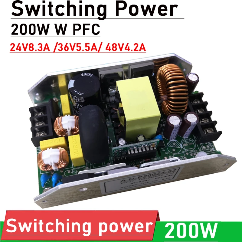

DYKB 200W W PFC Digital Amplifier switching power supply AC 220V 110V TO 24V 8.3A 36V 5.5A 48V 4.2A DC Voltage regulator LED
