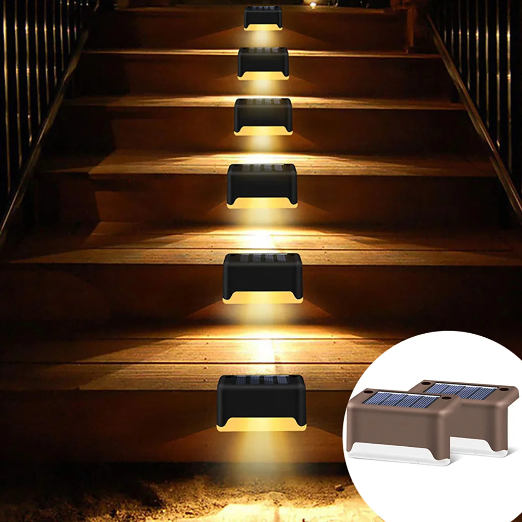 

Solar Step Light Outdoor Installation Lighting Lamps Railing Decorations