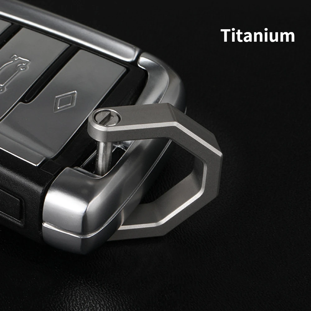 

D Titanium Buckles Shape Multi-purpose Mini Lock Keyring Car Buckle Outdoor EDC Tool Horseshoe Buckle