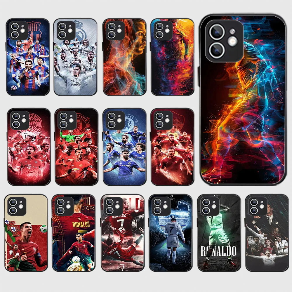 WEA-11 Football star number 7.10 Черный силиконовый чехол для Samsung A05 06 A6 7 8 9 10 12 13 15 16 20 21S Plus Ultra