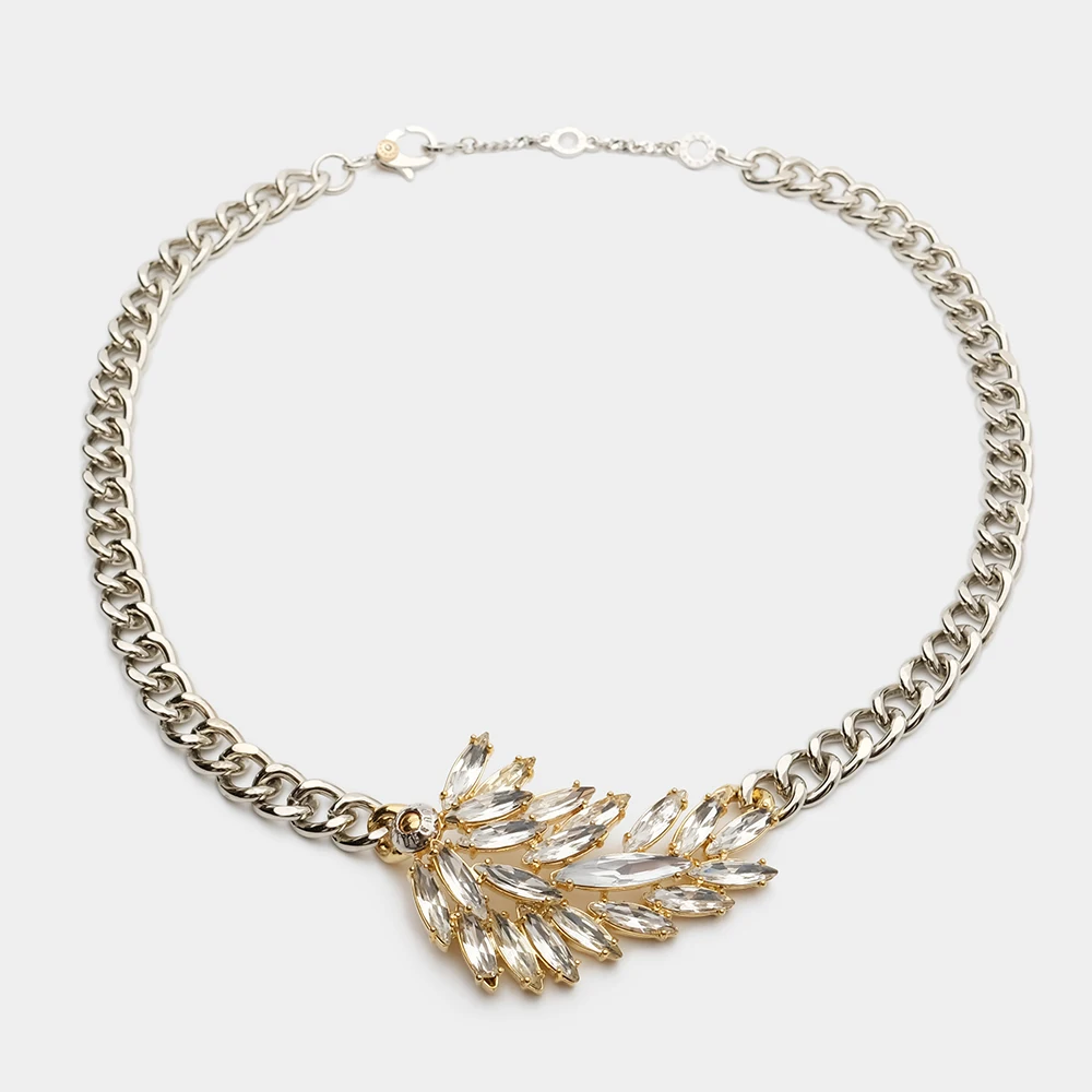 JBJD feather design fashion classic vintage necklace
