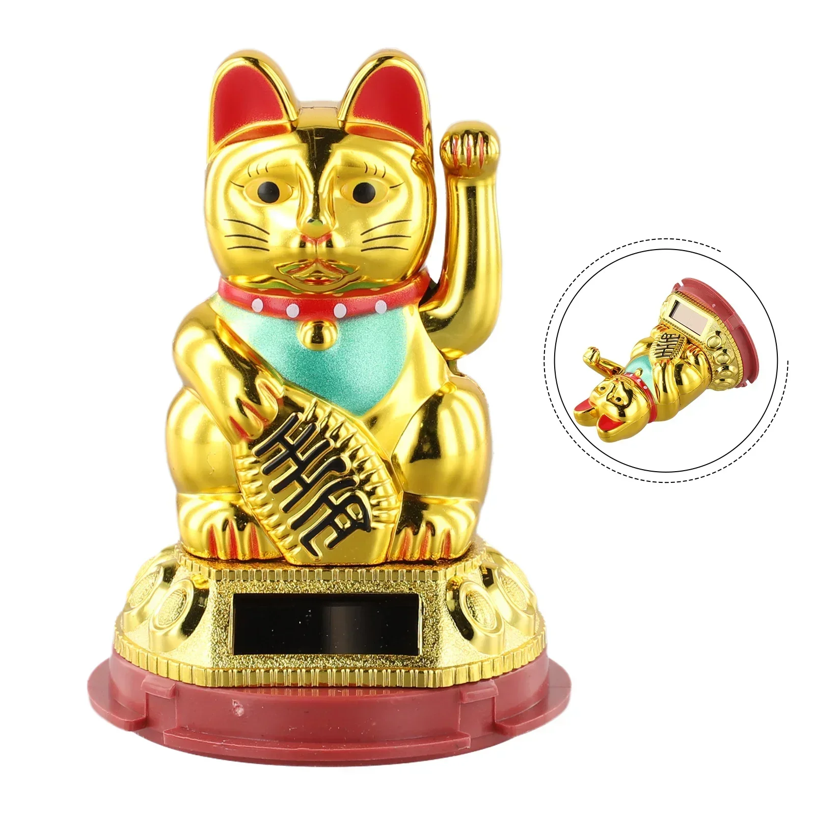 Орнамент Lucky Cat солнечный размахивающий автомобиль украшение для автомобиля