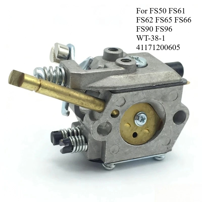Фото Подходит для карбюратора Stihl Walbro FS50 FS61 FS62 FS65 FS66 FS90 FS96 WT-38-1 41171200605 №1