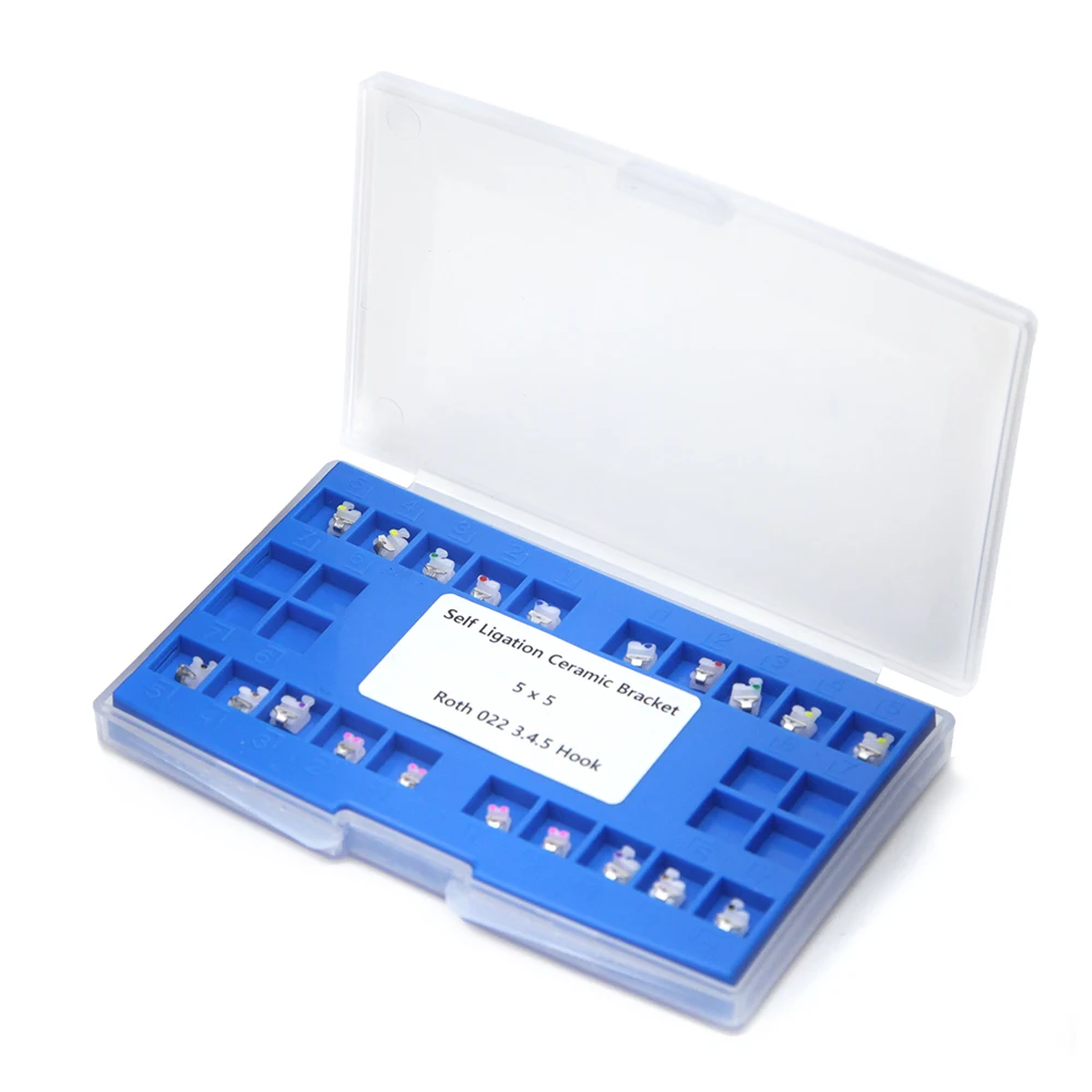 

Dental orthodontics roth ceramic self ligating brackets