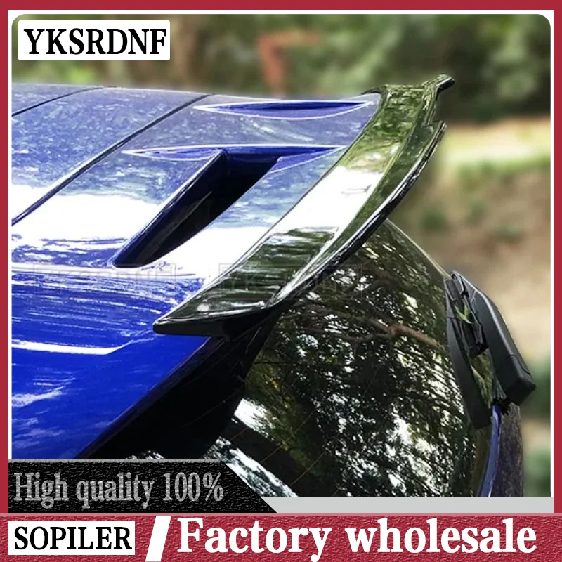 Задний спойлер для ford fiesta st Hattchback MK7 MK7.5 MAX крыло из АБС-пластика черное углеродное