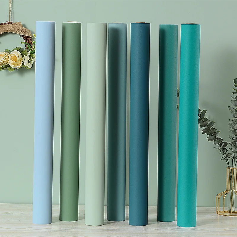 

Solid Color Self-adhesive Wallpaper Bedroom Living Room Home Decor Wall Furniture Waterproof Matte Renovation DIY Wall Stickers