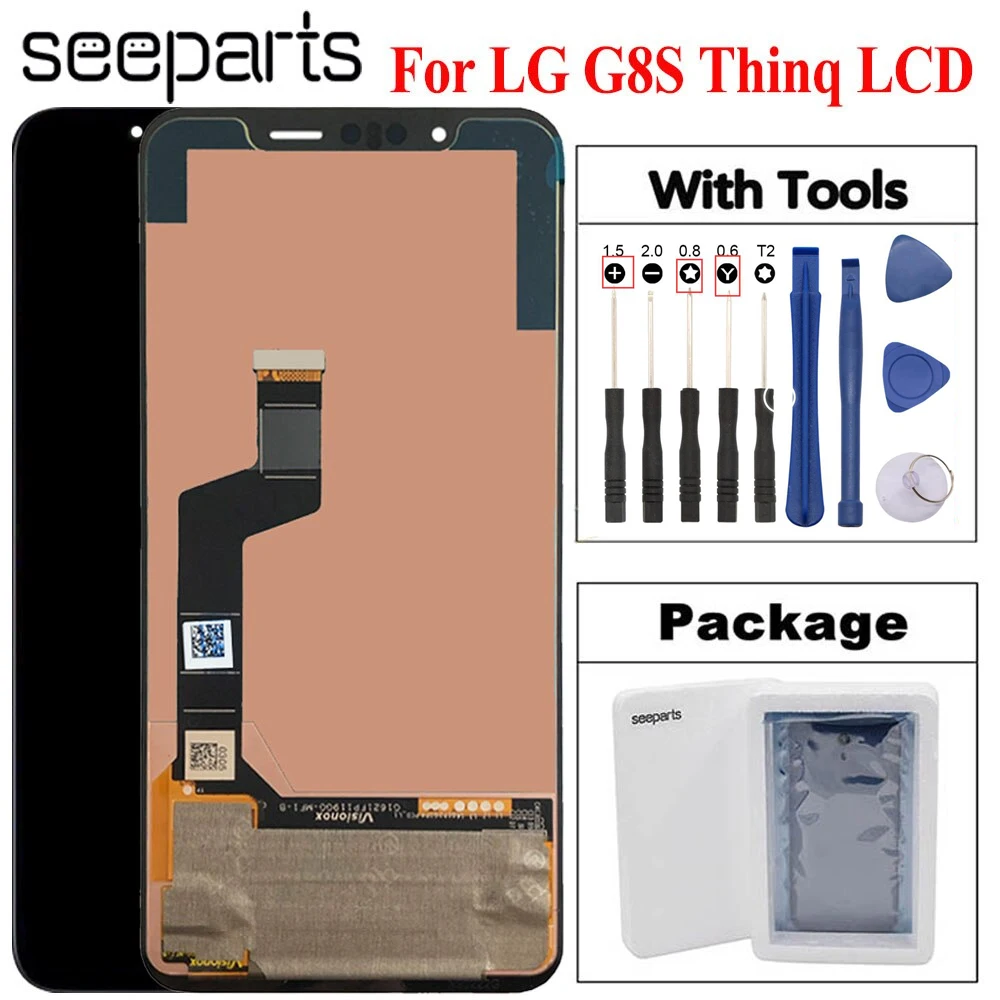 

6.21" OLED For LG G8S ThinQ LMG810 LMG810EAW LCD Display Touch Screen Digitizer Assembly Replacement Parts For LG G8S Lcd