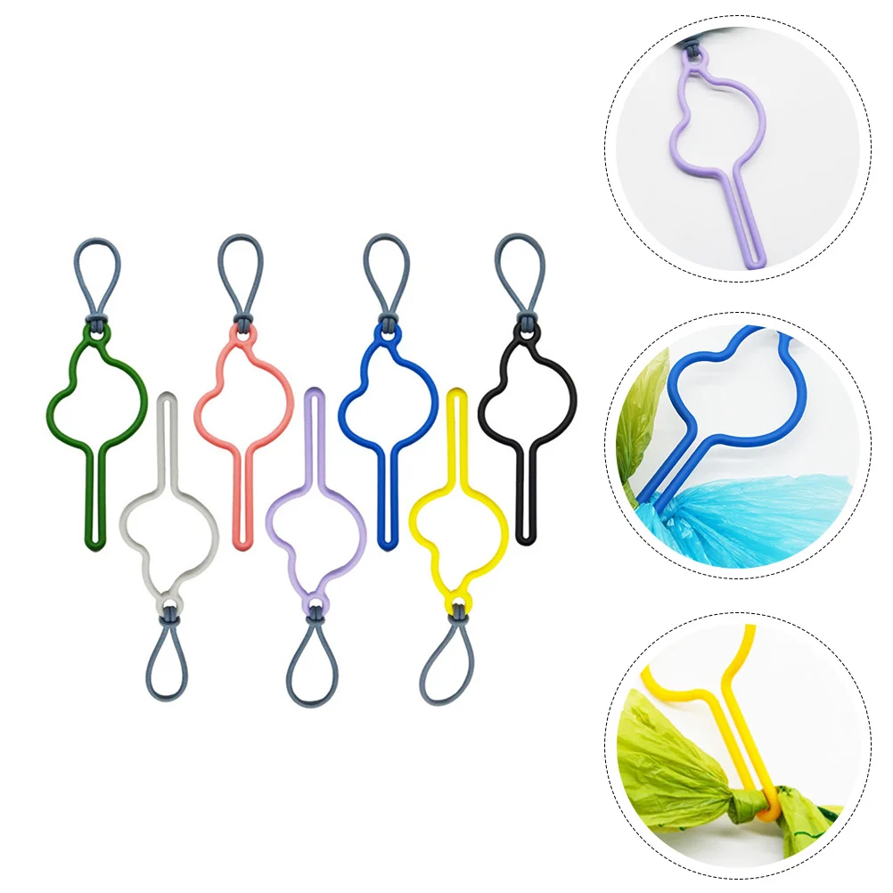 

7PCS Pet Waste Bag Retaining Clamp Handheld Plastic Dog Poop Bag Fixed Clip
